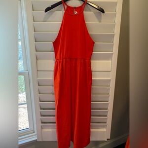 Boden Orange Midi Dress